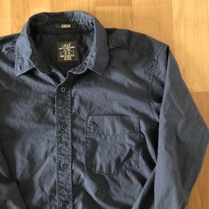H&M LOGG Navy Blue Button Up Shirt